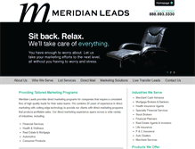 Tablet Screenshot of meridianleads.com
